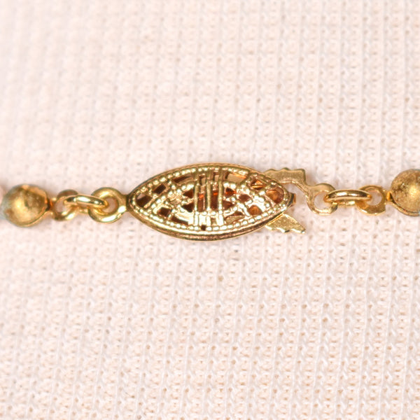 Pale Pink Graduated Pearl Necklace