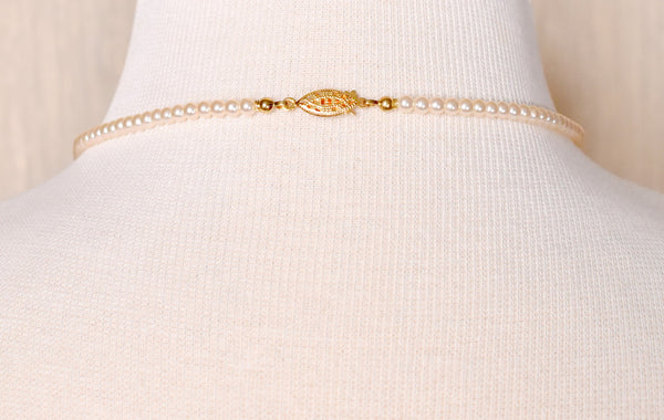 Graduated Long Pearl Necklace