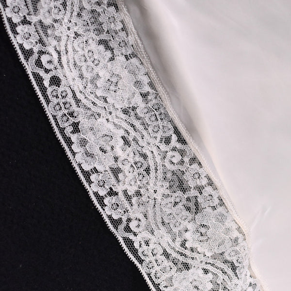 1950s Cream Lacy Strap Full Slip