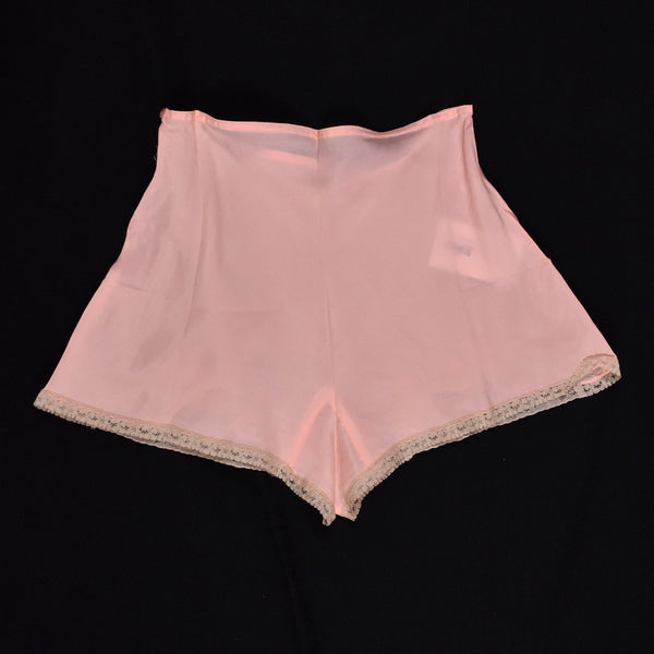 NWOT 1930s Peach Lace Tap Slip Shorts