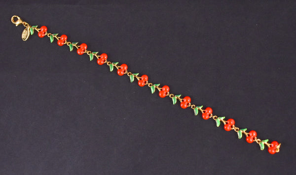 Joan Rivers Cherry Bracelet