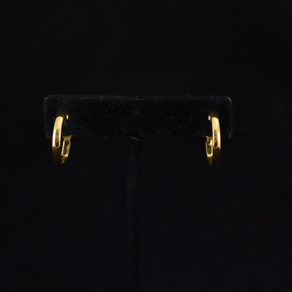 Napier Thin Gold Hoop Earrings