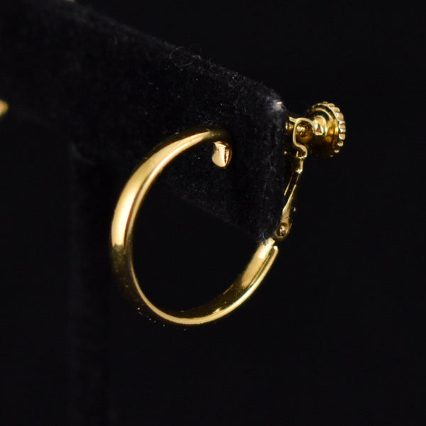 Napier Thin Gold Hoop Earrings