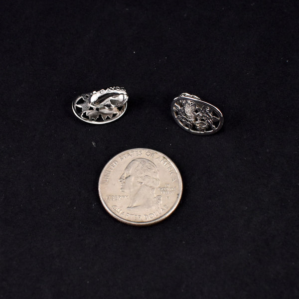 Avon Floral Oval Earrings