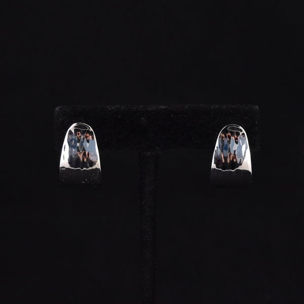 Napier Silvertone Textured Earrings