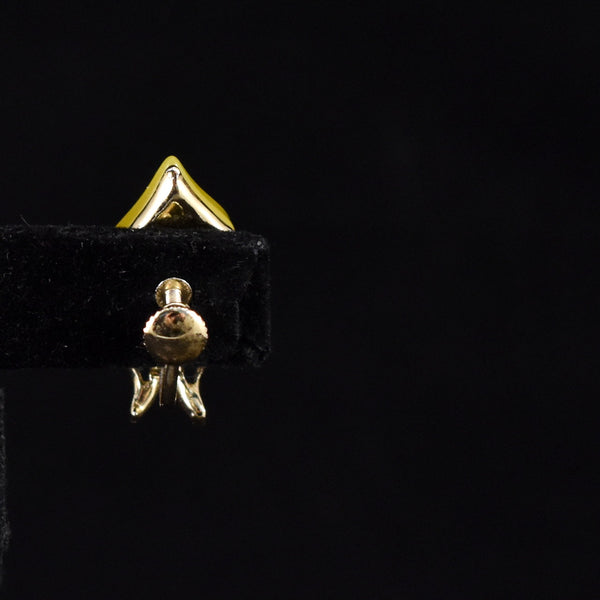 Yellow Diamond Thermoset Earrings