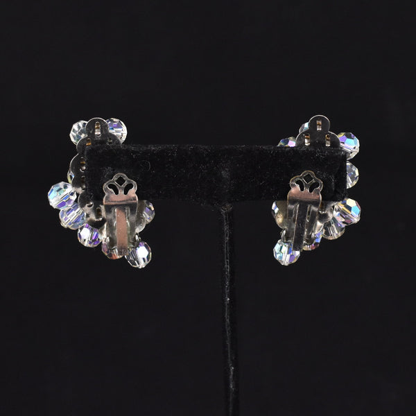 Dangly Faceted Aurora Bead Earrings