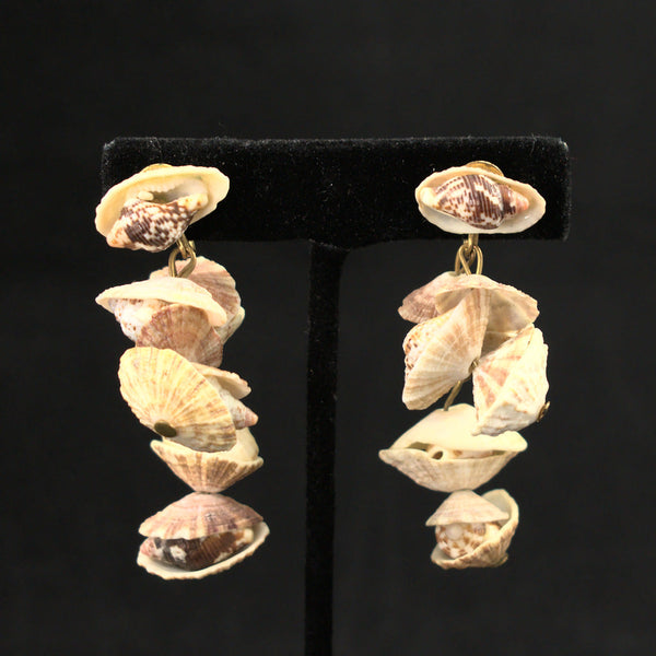 Dangling Shell Vintage Earrings Cats Like Us