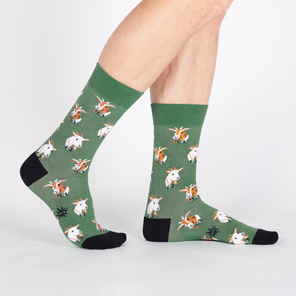 Dapper Goats Crew Socks Cats Like Us