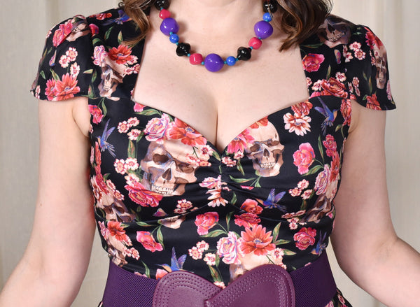Day of the Dead Skull Dress Cats Like Us