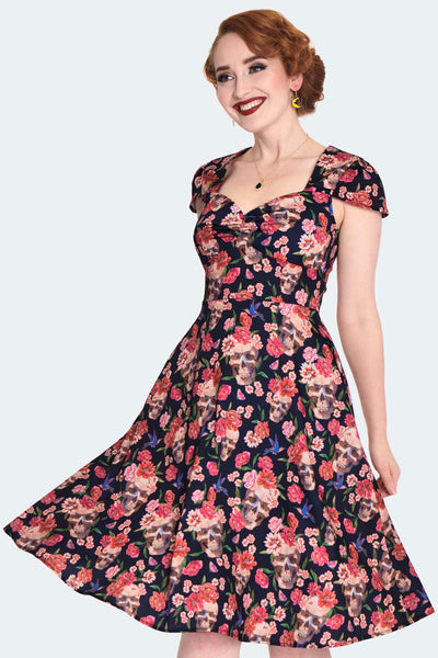 Day of the Dead Skull Dress Cats Like Us