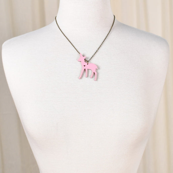 Dear Deer Heart Necklace Cats Like Us