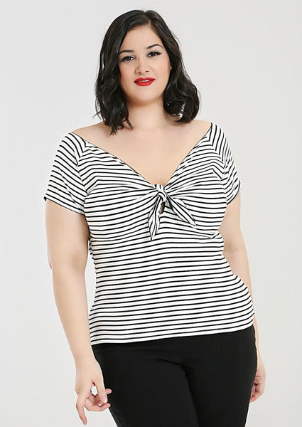 Dolly Striped Tie Top Cats Like Us