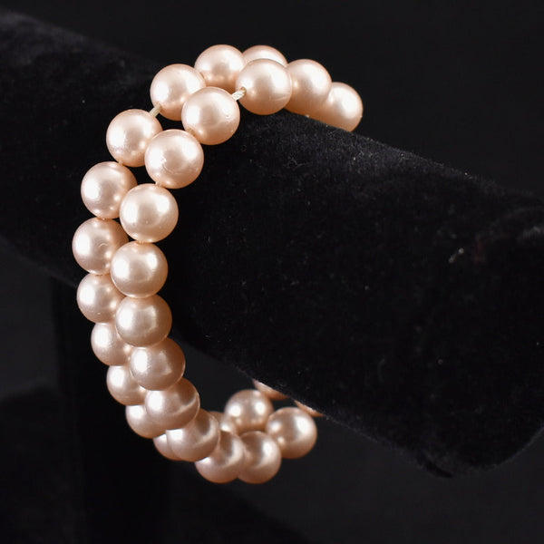 Double Pink Pearl Bracelet Cats Like Us