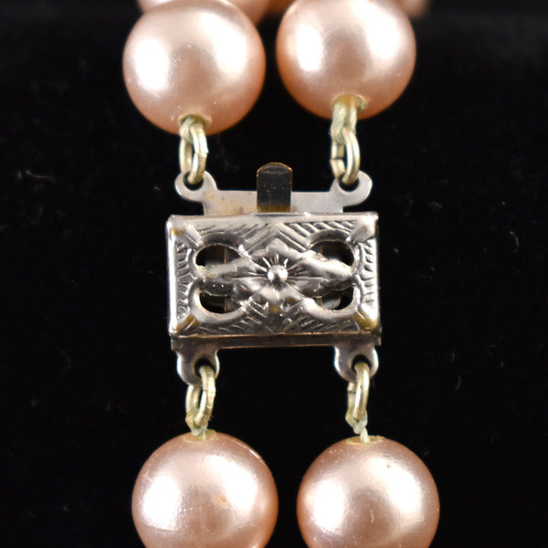 Double Pink Pearl Bracelet Cats Like Us