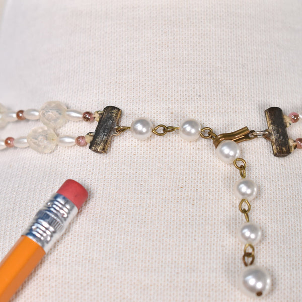 Double Seed Pearl Vintage Necklace Cats Like Us