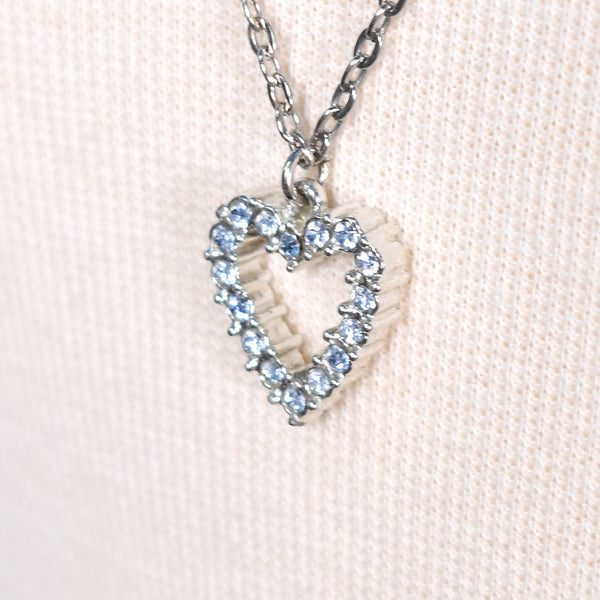 Double Sided Heart Vintage Necklace Cats Like Us
