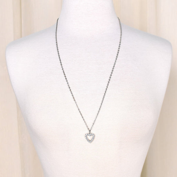Double Sided Heart Vintage Necklace Cats Like Us