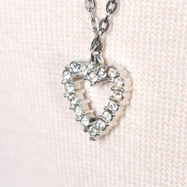 Double Sided Heart Vintage Necklace Cats Like Us