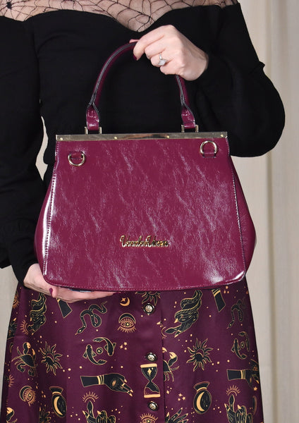 Eggplant Twist Handbag Cats Like Us