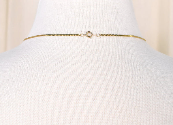 Enamel Heart Pendant Vintage Necklace Cats Like Us