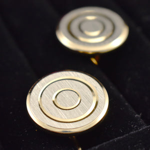 Etched Circles Cufflinks Set Cats Like Us