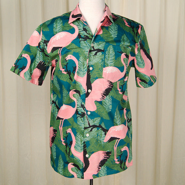 Flamingo Tiki Shirt Cats Like Us