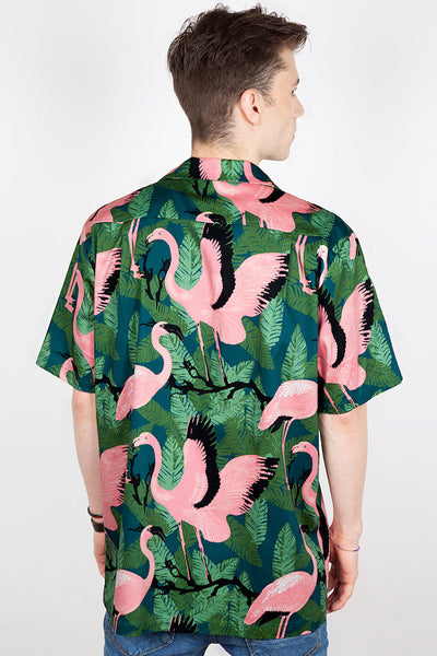 Flamingo Tiki Shirt Cats Like Us