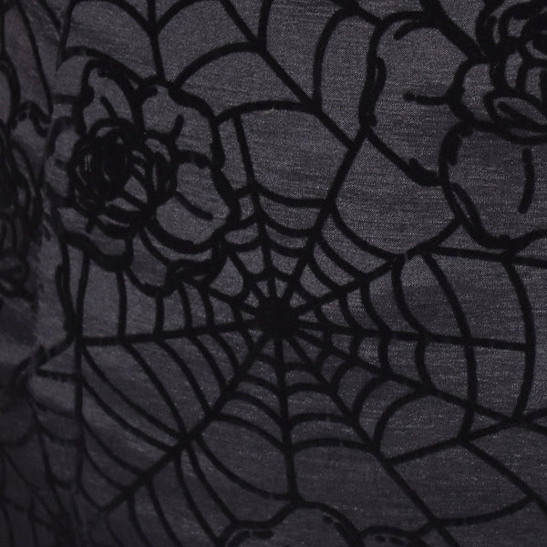 Floral Spiderweb Flocked Skirt Cats Like Us