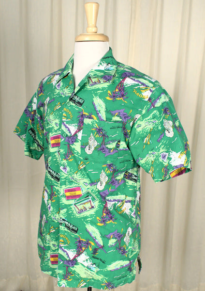 Flying Elvises Hawaiian Shirt Cats Like Us