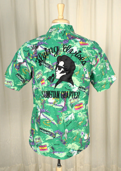 Flying Elvises Hawaiian Shirt Cats Like Us