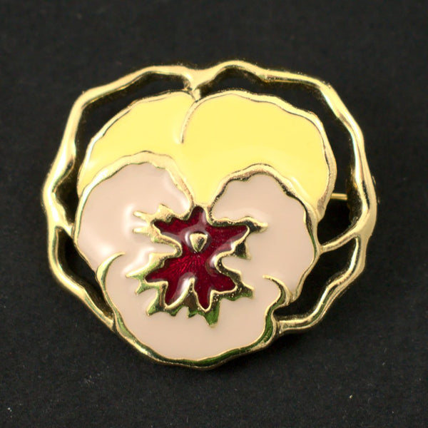 Full Bloom Pansy Avon Brooch Cats Like Us