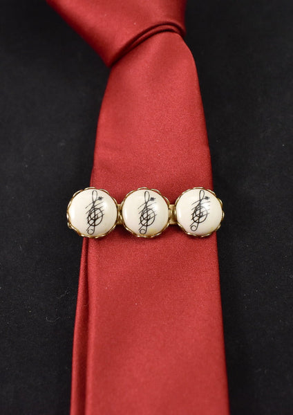 G Clef Music Note Tie Bar Clip Cats Like Us