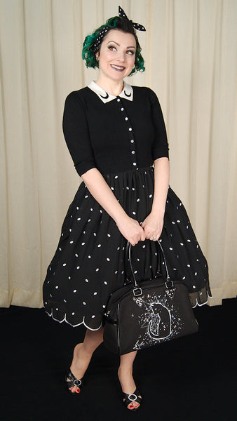 Galaxy Moon Cropped Cardigan Cats Like Us