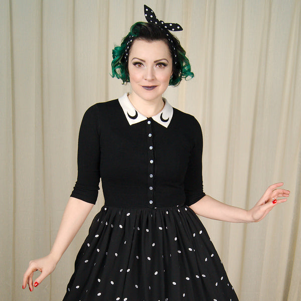 Galaxy Moon Cropped Cardigan Cats Like Us