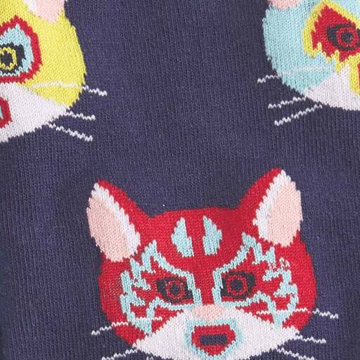 Gato Libre Luchador Crew Socks Cats Like Us