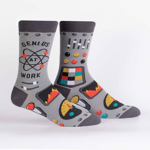 Genius at Work Crew Socks Cats Like Us