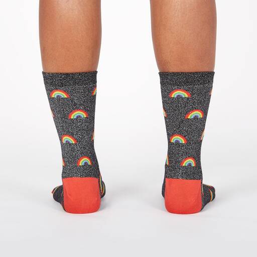 Glitter Over the Rainbow Socks Cats Like Us