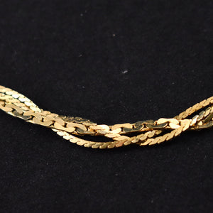 Gold Braided Chain Bracelet Cats Like Us