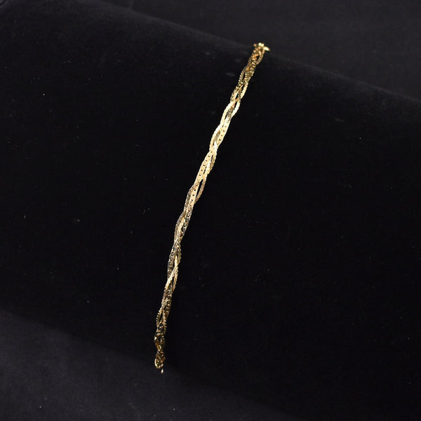 Gold Braided Chain Bracelet Cats Like Us
