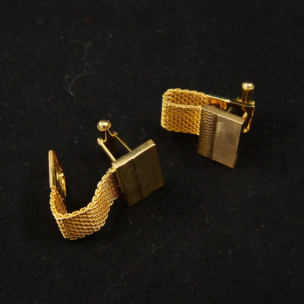Gold Chain Cufflinks & Tie Bar Cats Like Us