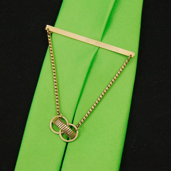 Gold Dangling Tie Bar Cats Like Us