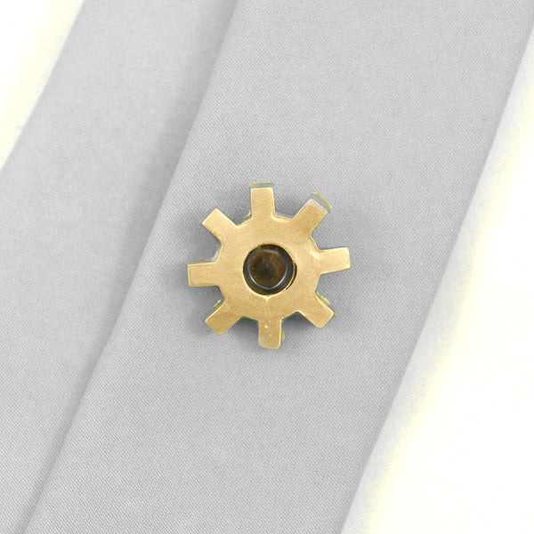 Gold Gear Tie Tack Cats Like Us