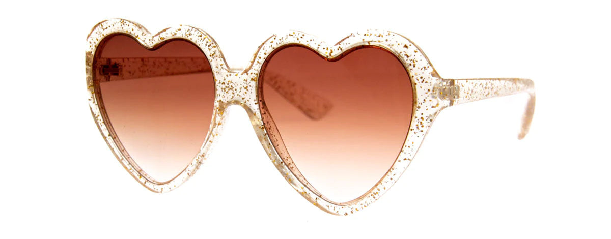 Gold Glitter Hearts Sunglasses – Cats Like Us