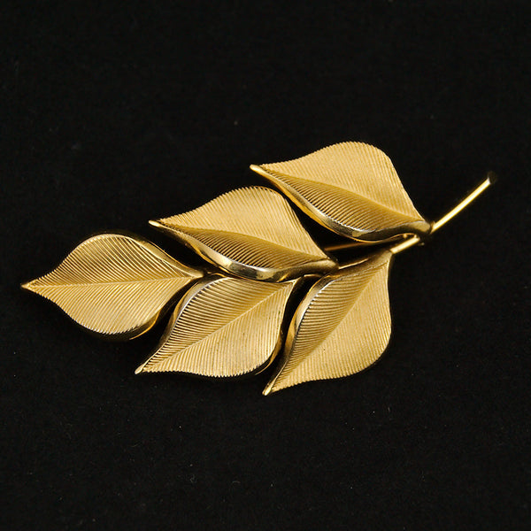 Gold Leaf Brooch Cats Like Us