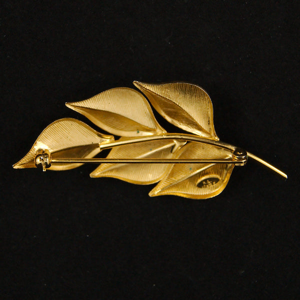Gold Leaf Brooch Cats Like Us