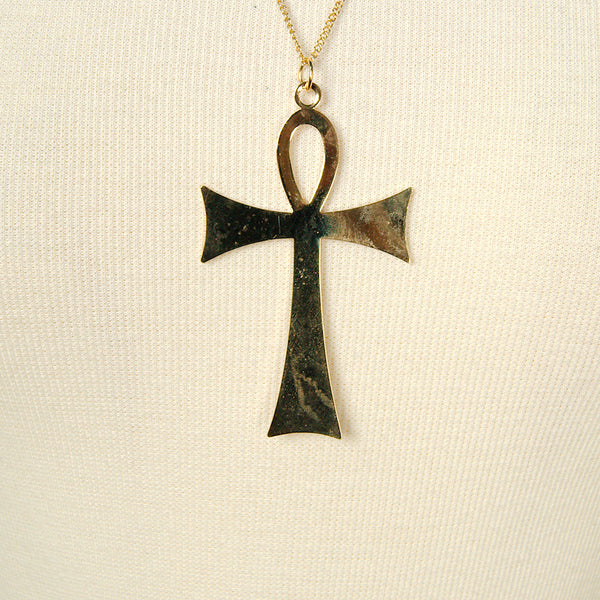 Gold Life Ankh Necklace Cats Like Us
