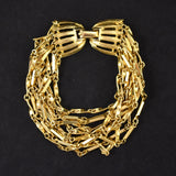 Cats Like Us Gold Multi Strand Bracelet