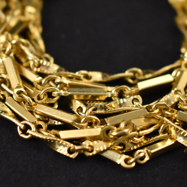 Gold Multi Strand Bracelet Cats Like Us