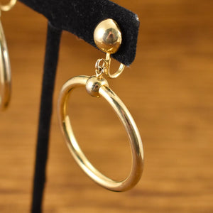 Gold Ring Hoop Earrings Cats Like Us